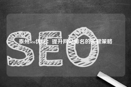 泰州seo优化：提升网站排名的关键策略
