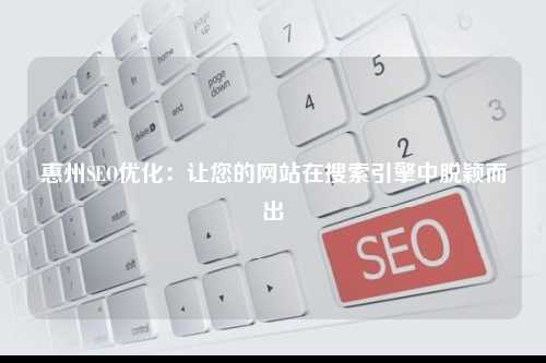 惠州SEO优化：让您的网站在搜索引擎中脱颖而出